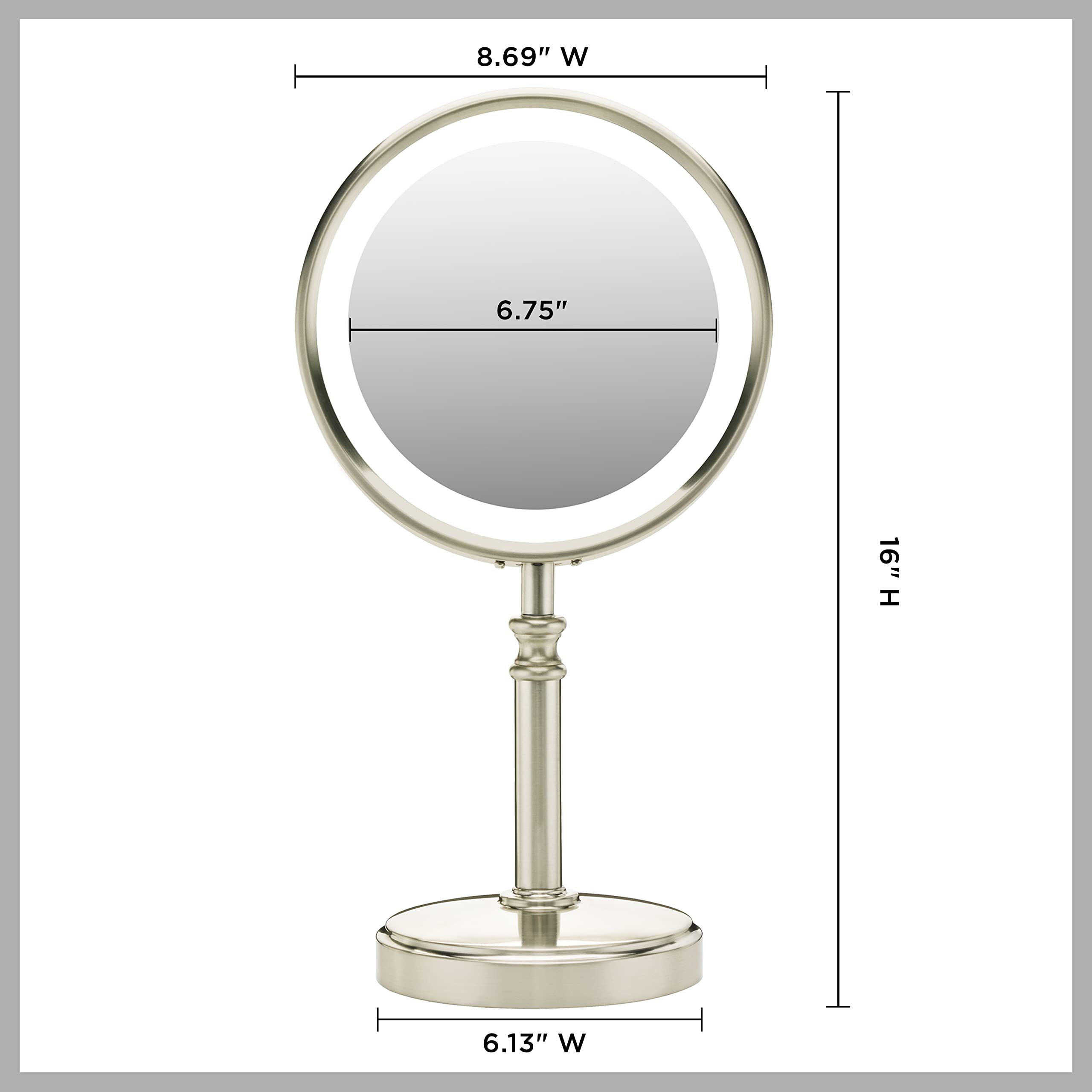 Amazon.com : Conair Reflections Double-Sided LED Lighted Tabletop