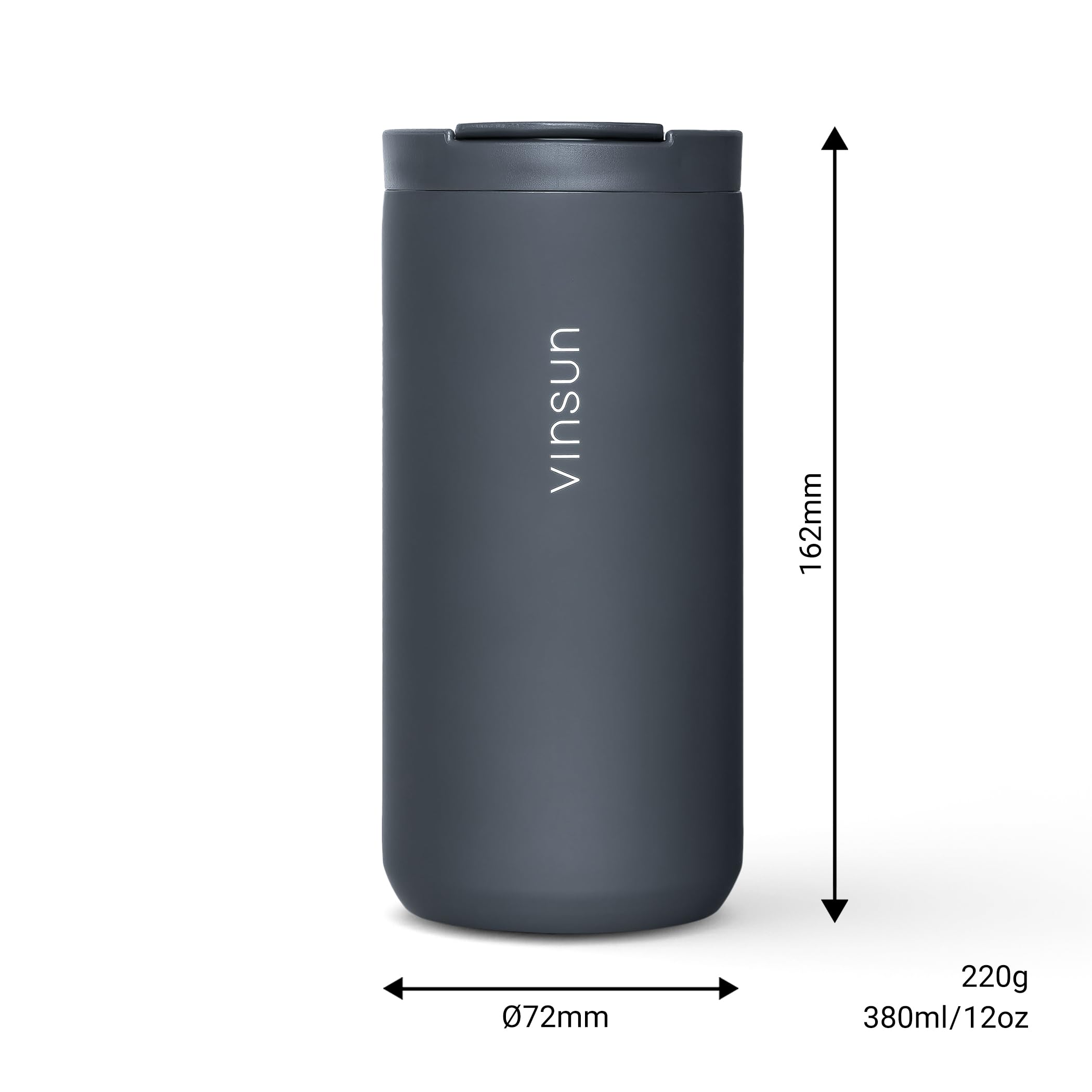 Tasse Thermos - Tasse à Café  Acier Inoxydable, Double Paroi Isotherme Etanche Tasse De Voyage Avec Couvercle Tasse A Cafe A Emporter Tasse Thermos Tasse A Coffee Boissons Chaudes Et Froides 350ml