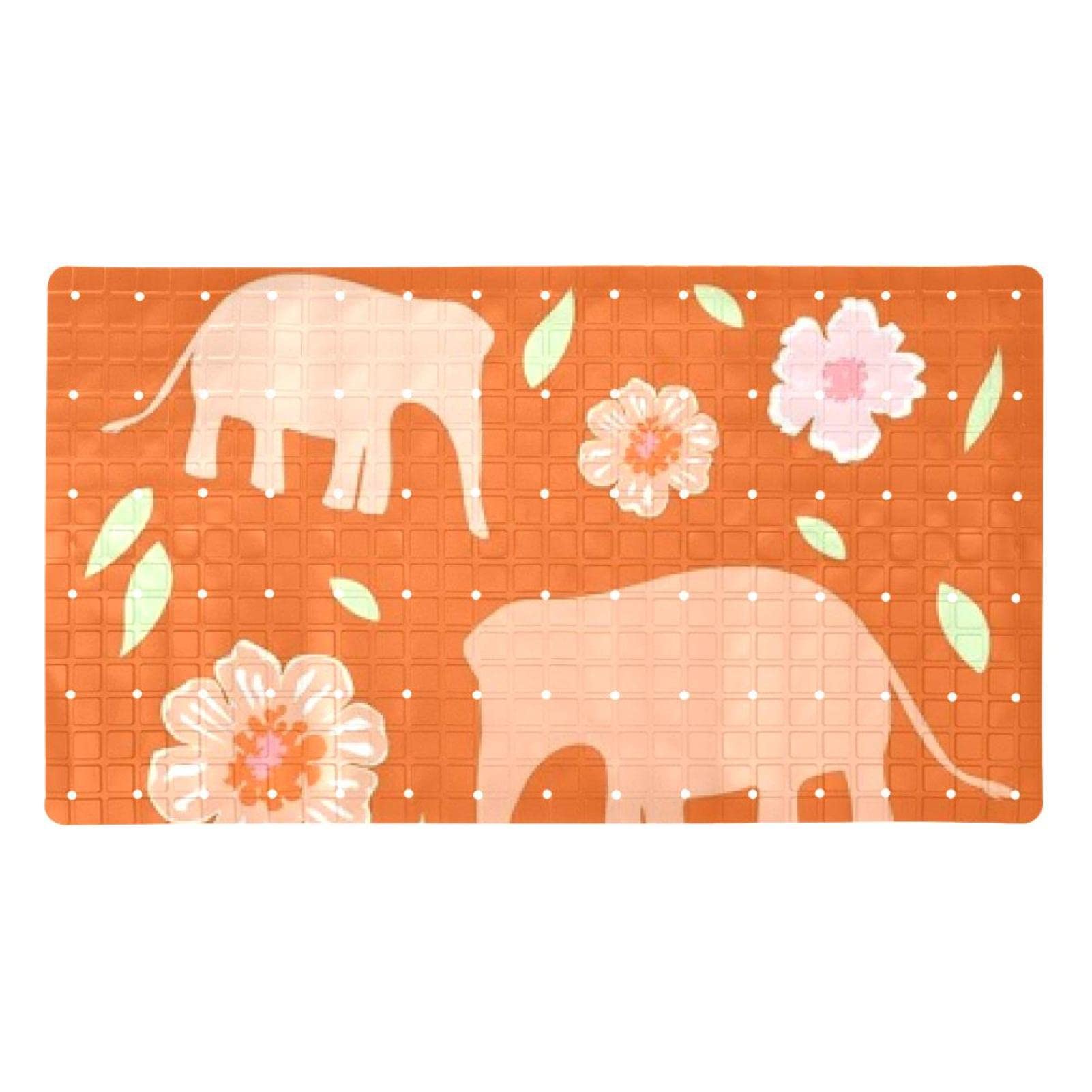 Alfombra de baño infantil de elefante para una ducha segura y divertida