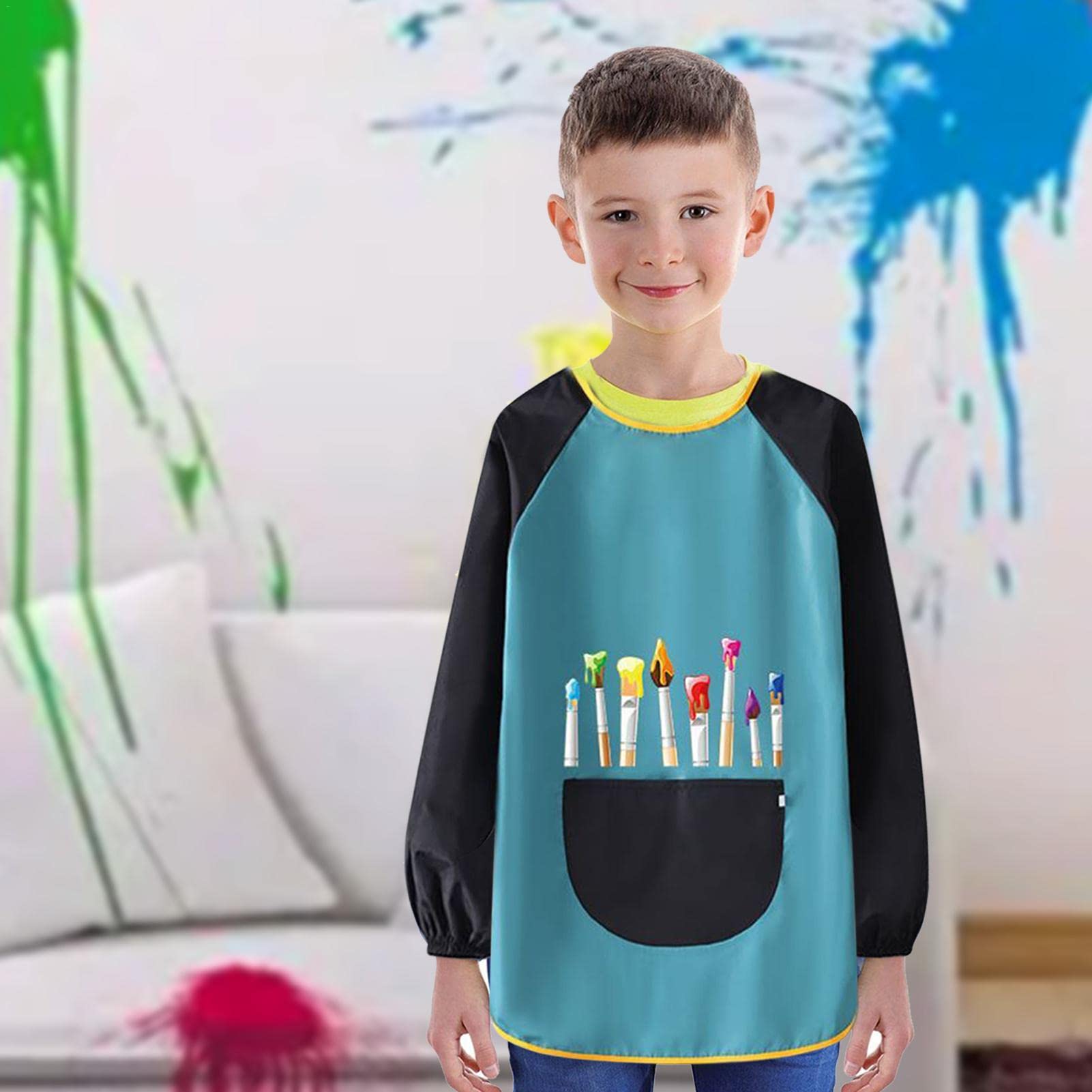 Bata Pintura Niños SENCC Paquete De 4 Batas De Arte Para Niños, Impermeables, Para Alimentación, Delantal De Pintura Para Niños, Trabajo A Mano, Cocina, 4 Colores 2-4 T, 4 Colores Disfraz De Pintor Bata Pintura Niños SENCC Paquete De 4 Batas De Arte Para Niños, Impermeables, Para Alimentación, Delantal De Pintura Para Niños, Trabajo A Mano, Cocina, 4 Colores 2-4 T, 4 Colores Disfraz De Pintor