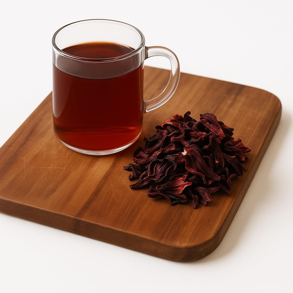 TEA SHOP - Té de Hibisco | Hibisco Orgánico 1000g - 500 Tazas - Infusión a Granel - Herbolario - Propiedades naturales: Mejora la circulación, energiza y reduce la fatiga - Té Frío - Perfecto para