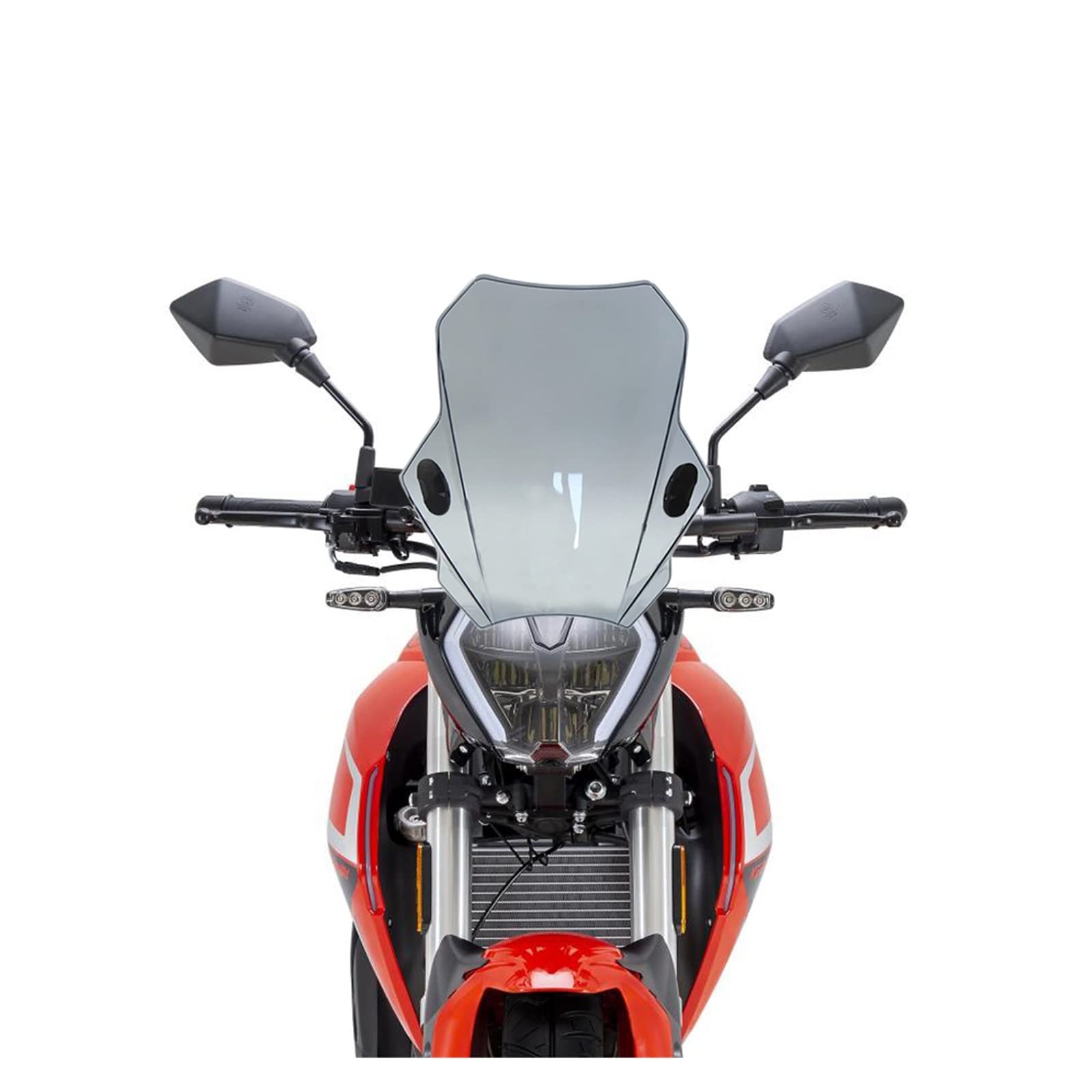 Przednia szyba motocyklowa Pasuje do Keeway RKF 125 RKF125 2018 2019 2020 motocyklowa szyba przednia regulowana szyba przednia szyba przednia(Black)