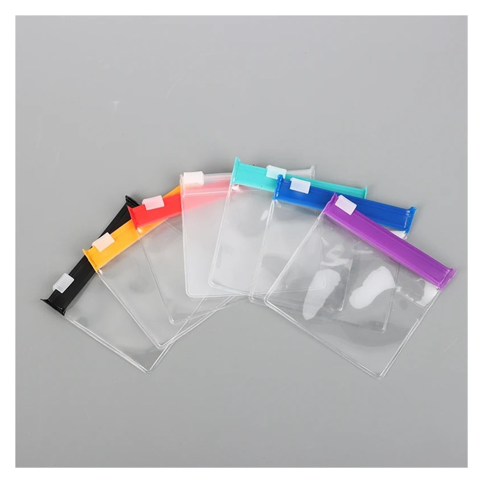 Lot de 5 pochettes à pilules transparentes en EVA avec fermeture éclair, réutilisables, rangement de médicaments (style 1)