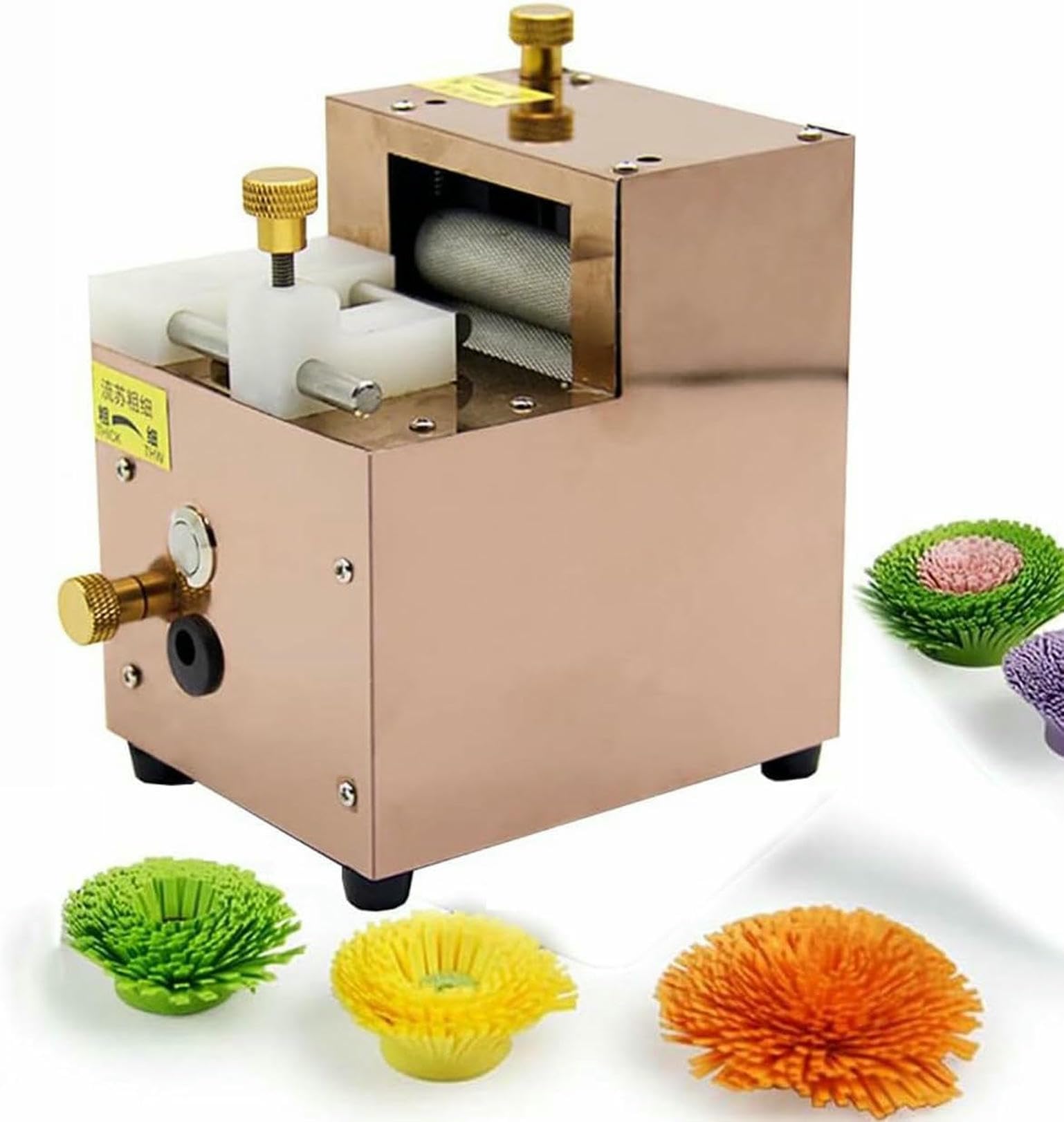 Máquina enrolladora de papel para crear flecos uniformes en flores artesanales