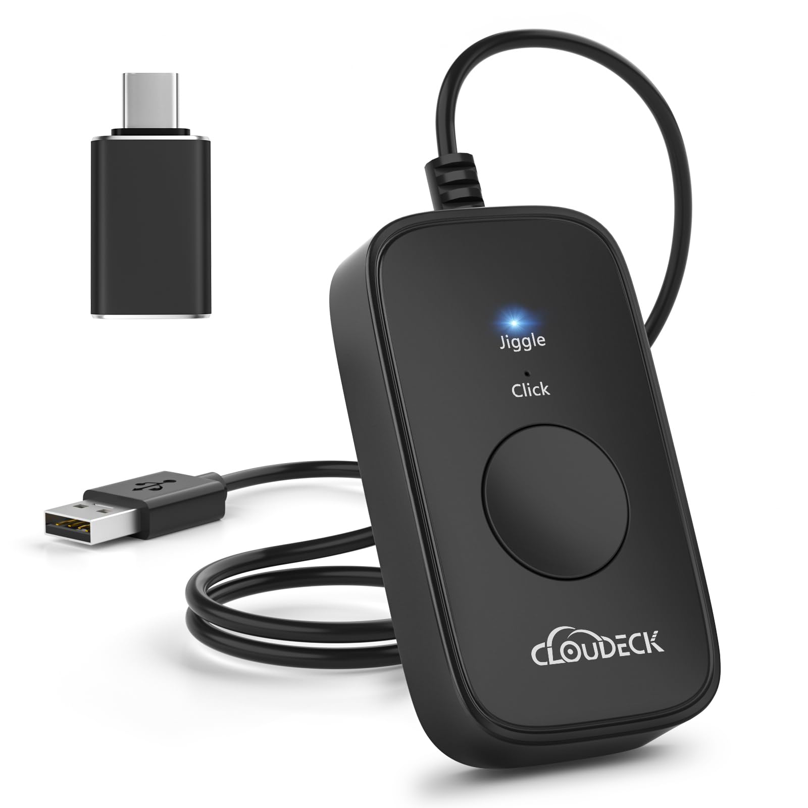Ratón Jiggler indetectable con adaptador Tipo C y sistema Plug & Play 8