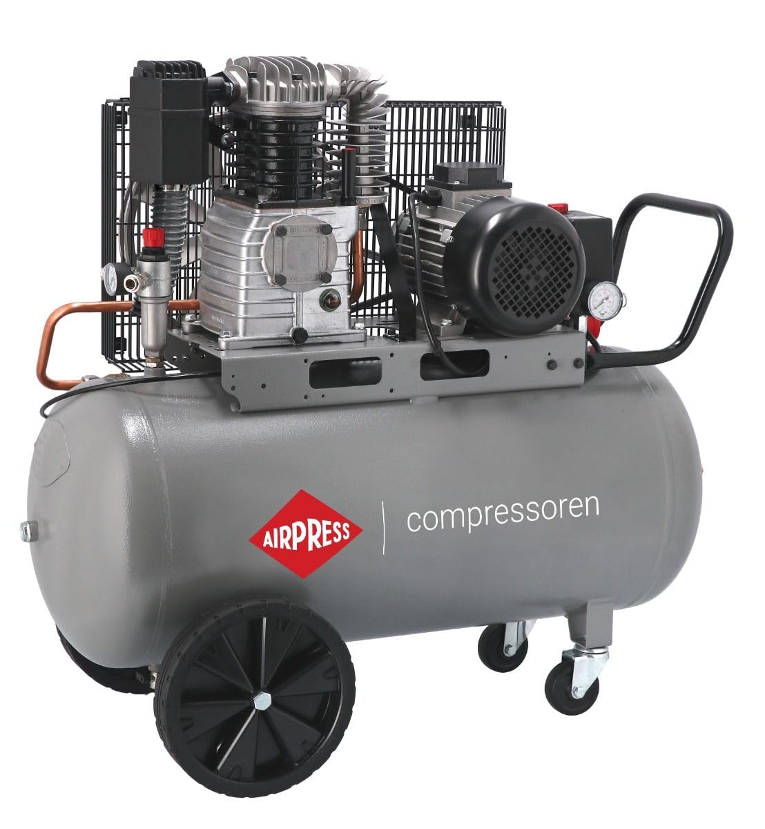 Airpress HK 425-100 - Compresor de aire (3 CV, 2,2 kW, 10 bar, 100 L, 400 V)