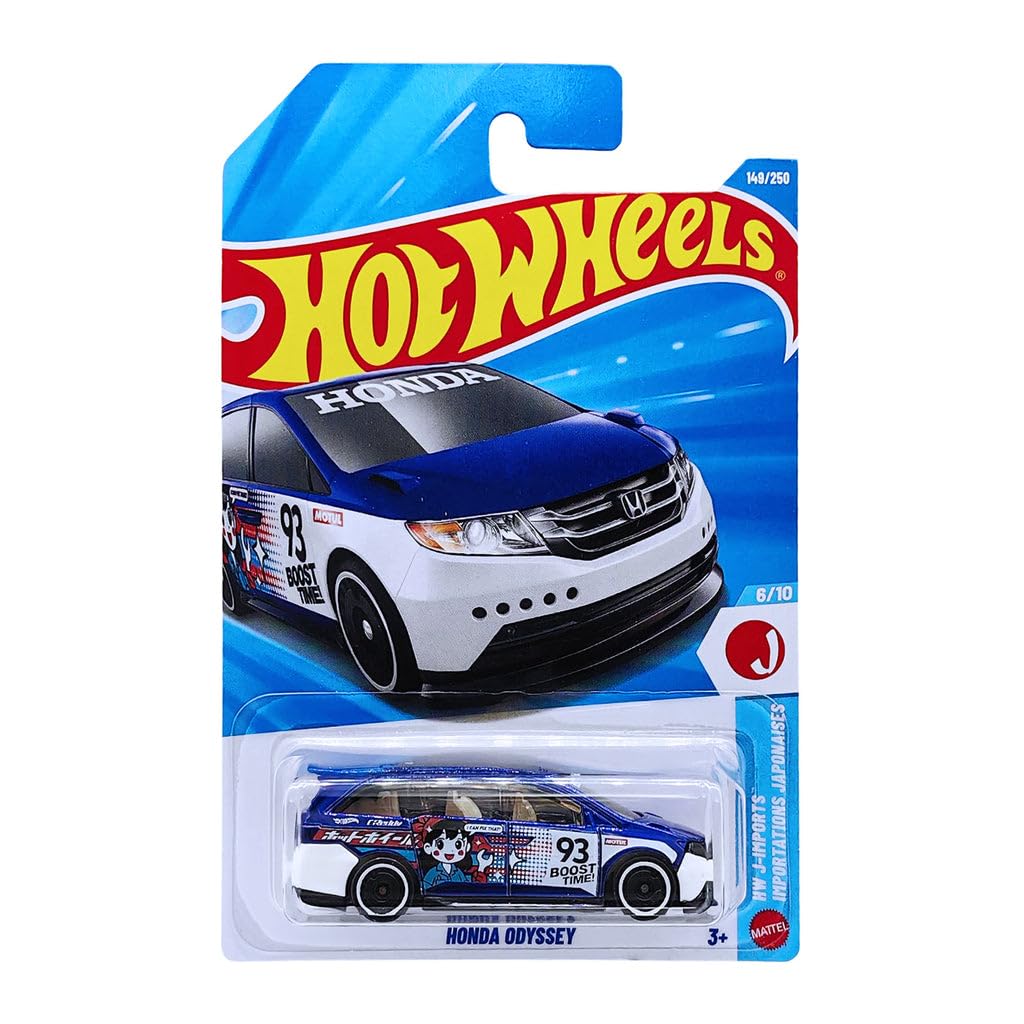 Hot Wheels Honda Odyssey HW J-Imports Ages 3 and Up 149/250 (Blue)-image-19