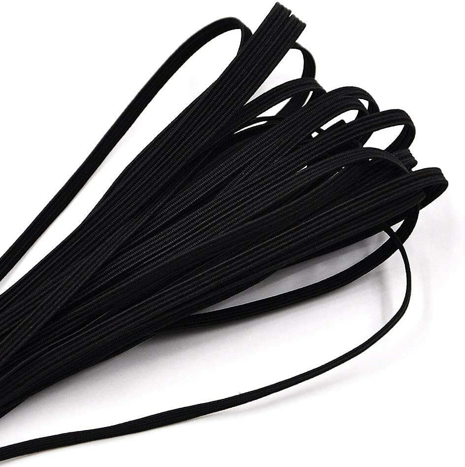 EliteKoopers 3mm Flat Elastic For Sewing Craft Face Mask Waistband Dess Making