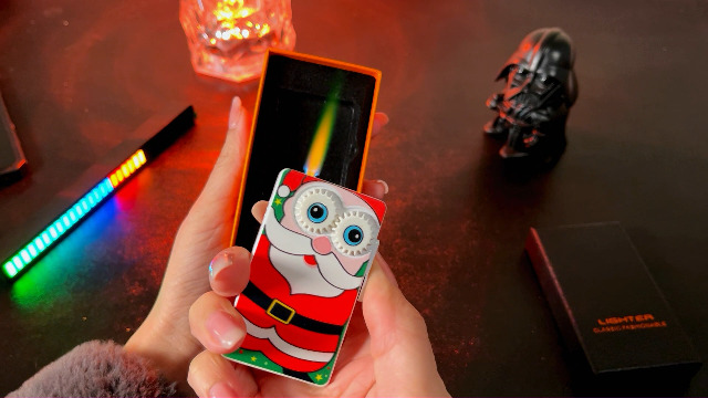 Encendedor Mini Jet Torch Santa Claus miniatura 7