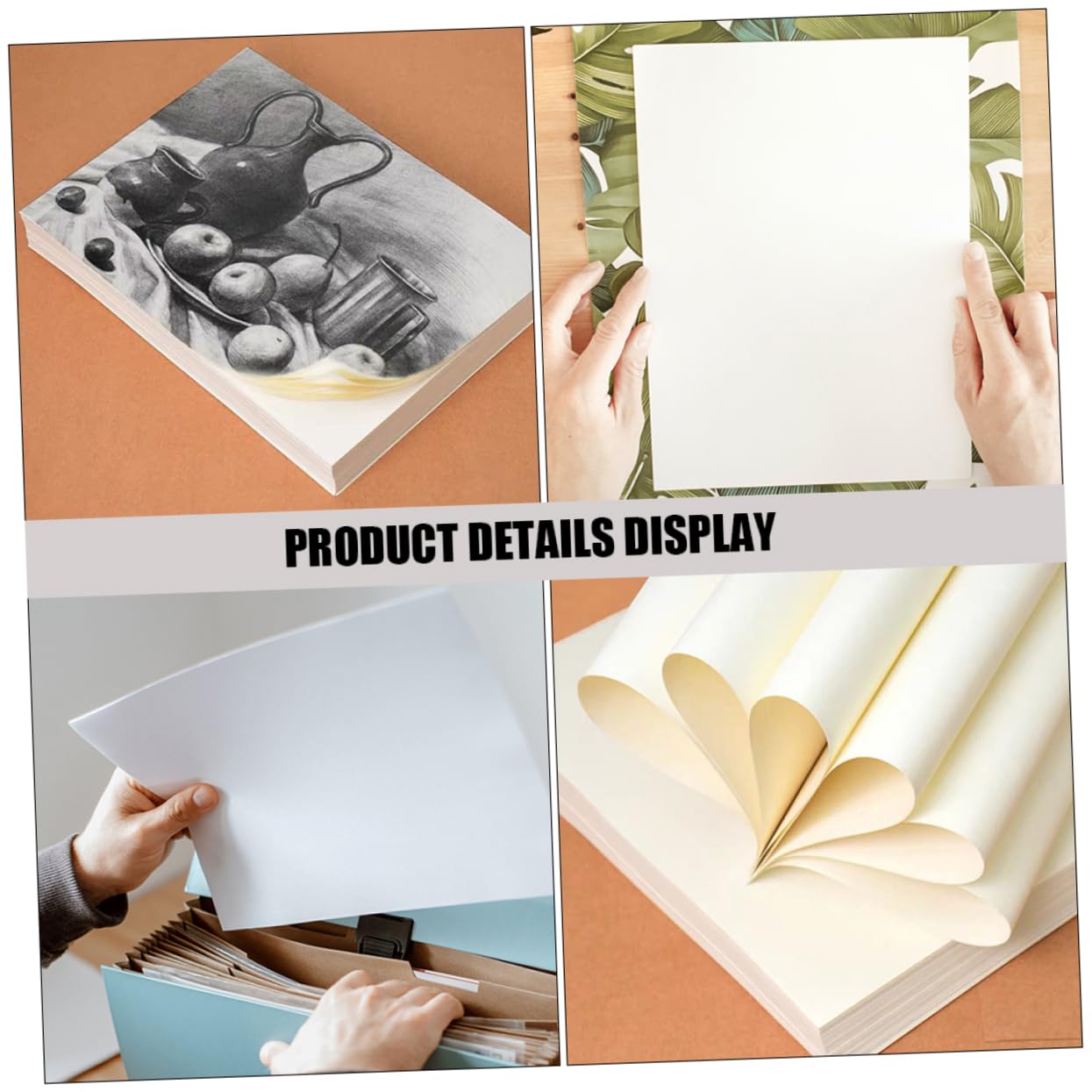 IMIKEYA 100 Blatt Aquarellpapier A4 Dickes Zeichenpapier aus Papier für Malen mit Mehreren Techniken Weiß