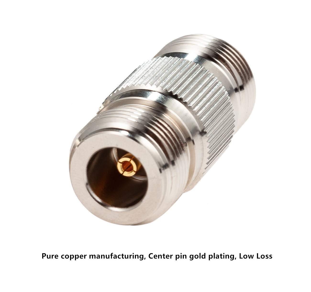 Ancable 2Pack Premium NType Female to NFemale 50 Ohm Barrels Adapter