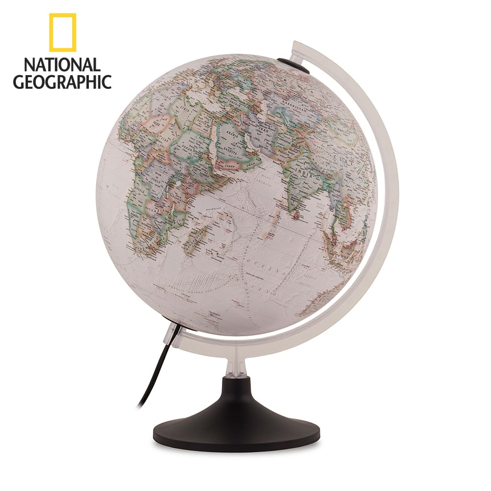 Tecnodidattica Mappamondo National Geographic Carbon Executive, Colore Marrone, 0331C0