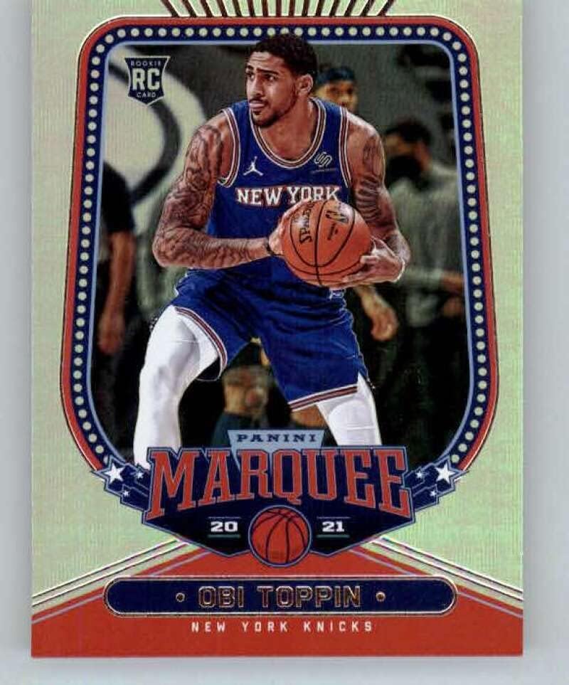 2020-21 Panini Chronicles #258 Obi Toppin RC Rookie New York Knicks NBA Basketball Trading Card