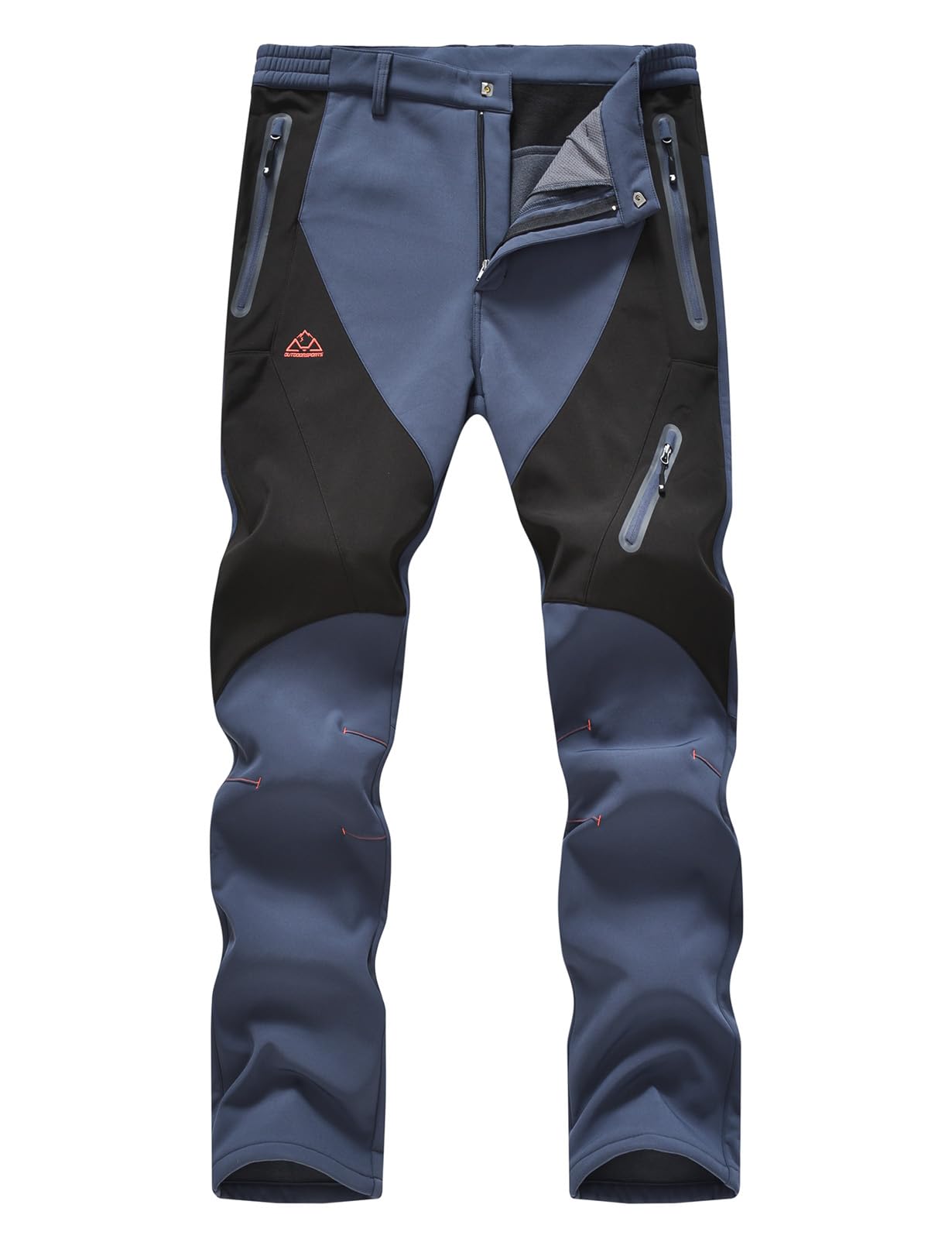 Rdruko Skihose Herren Wanderhose Winter Softshellhose Wasserdicht Winterhose Schneehose GefüTtert Outdoorhose Snowboardhose Thermohose