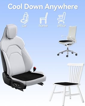 Cooling Ice Car Seat Cushion for Long Driving, Super Cold Car Cushion, Gel Seat Cushion Keep Cool for Long Car Rides