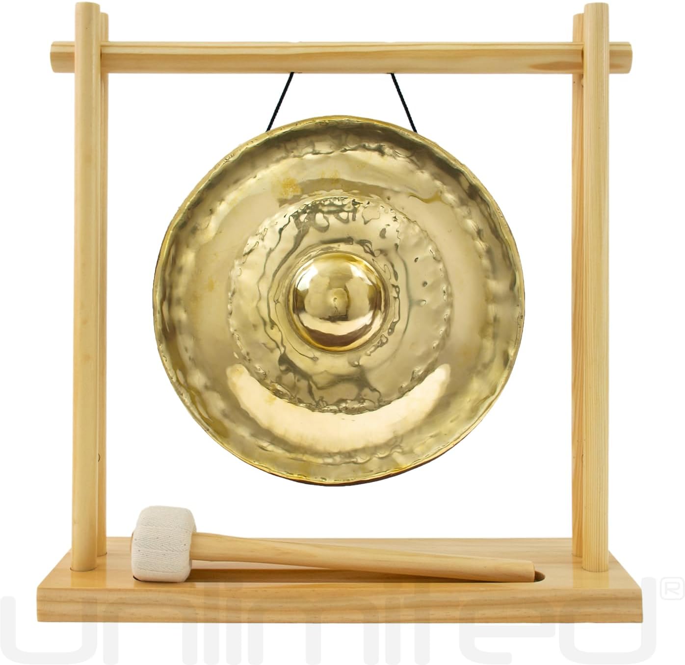 Thai Golden Nipple Gongs on Stands Includes Gong, Your Choice of Stand, & Mallet/Clear Bright Tone/Gong Made in Thailand