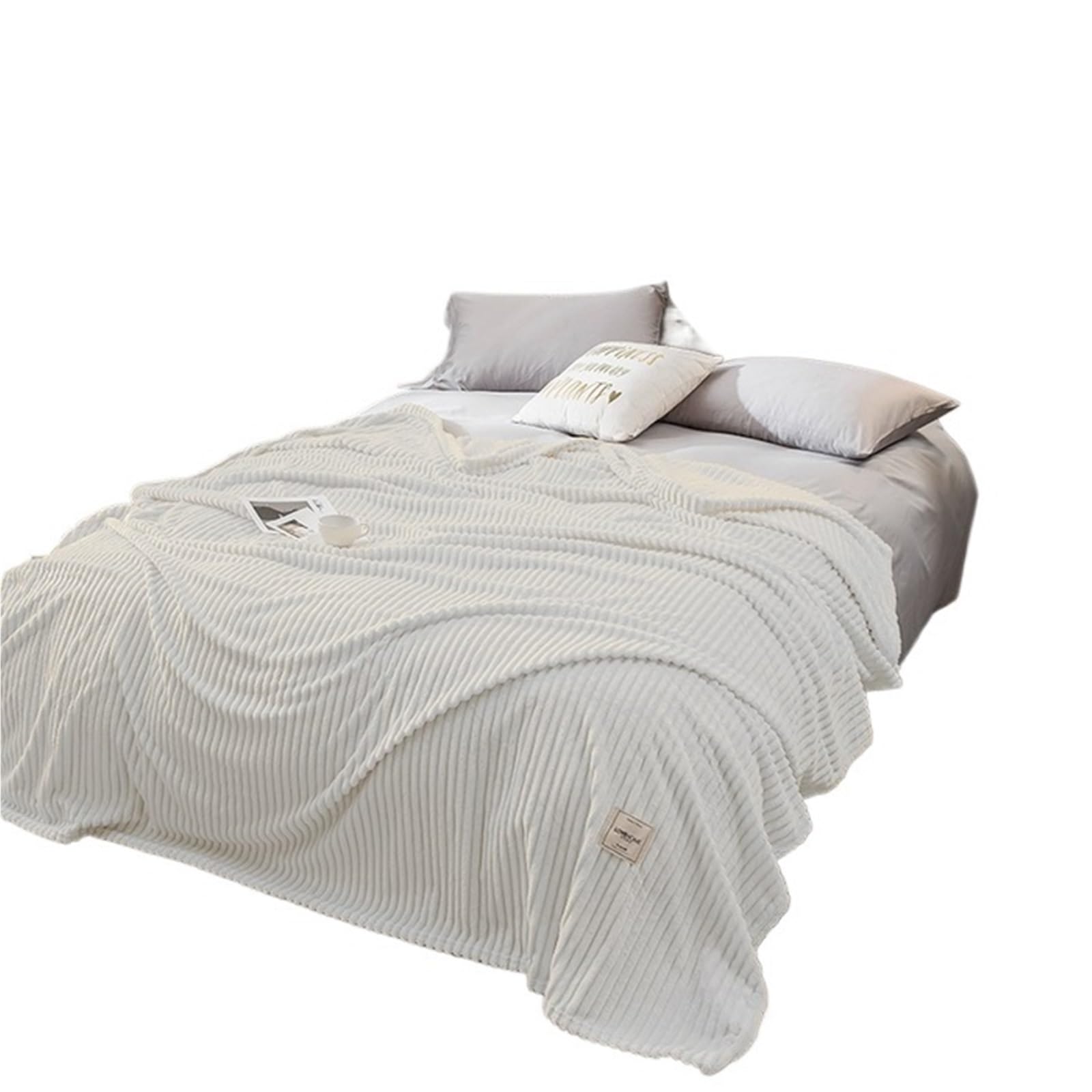 GSJNHY Cooling Blankets Pattern Hugging Blanket Is Suitable For Sofas Beds-blankets Soft And Sweatshirt for summer(White,150X200cm 0.71kg)