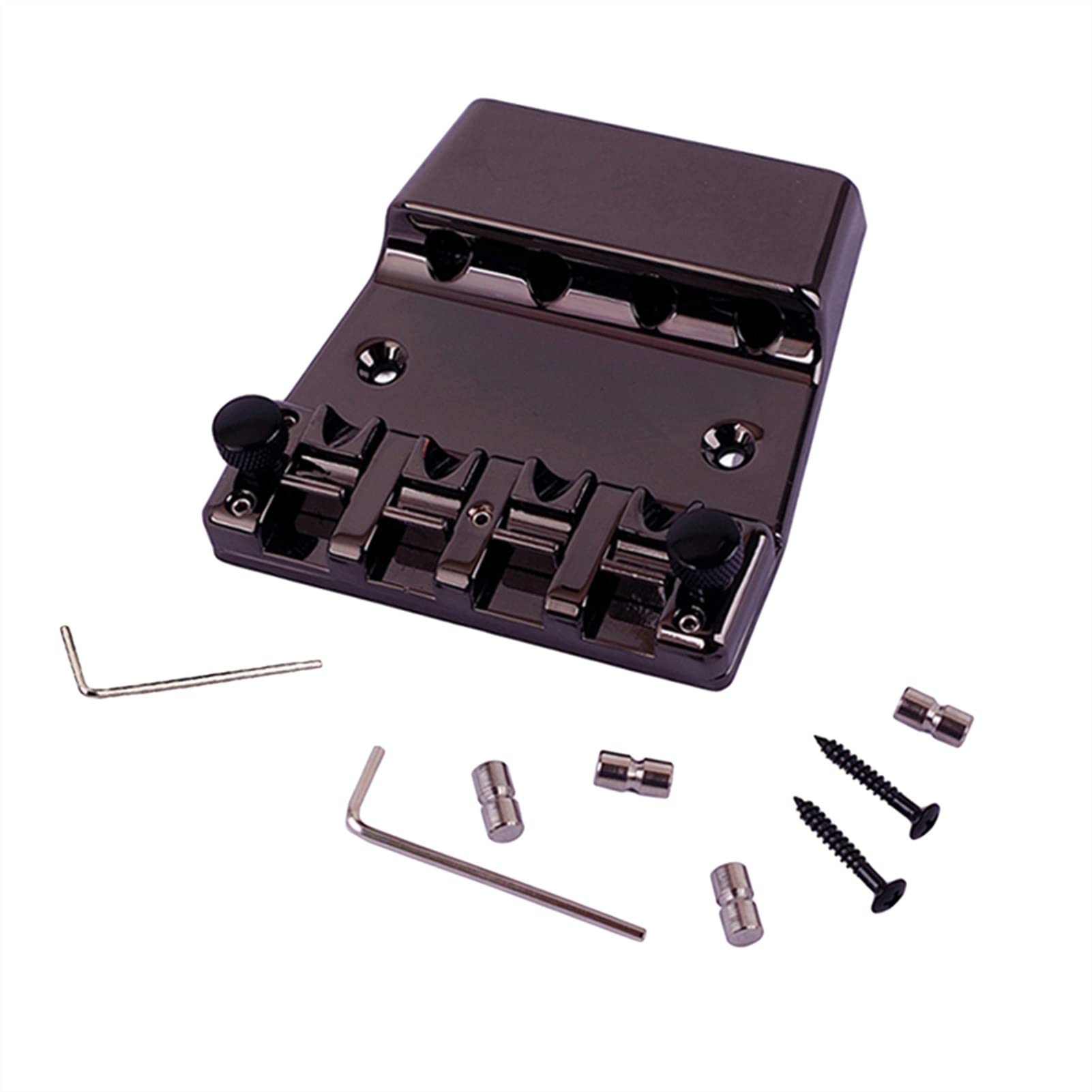 Ponte Per Basso 4 Corde Stile Vintage - Hardtail Bridge 80mm Per P-Bass E Jazz Bass - Foto 12