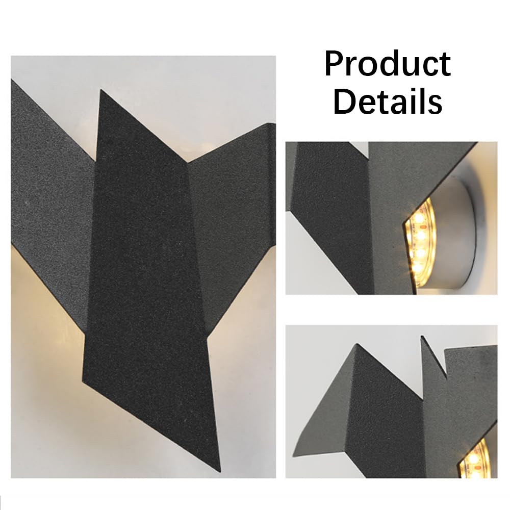 Ściana LED Light, metalowe kinkiety origami, 2W, oświetlenie dekoracyjne wnętrza, lampy ścienne do korytarza, salon, tła ścienna