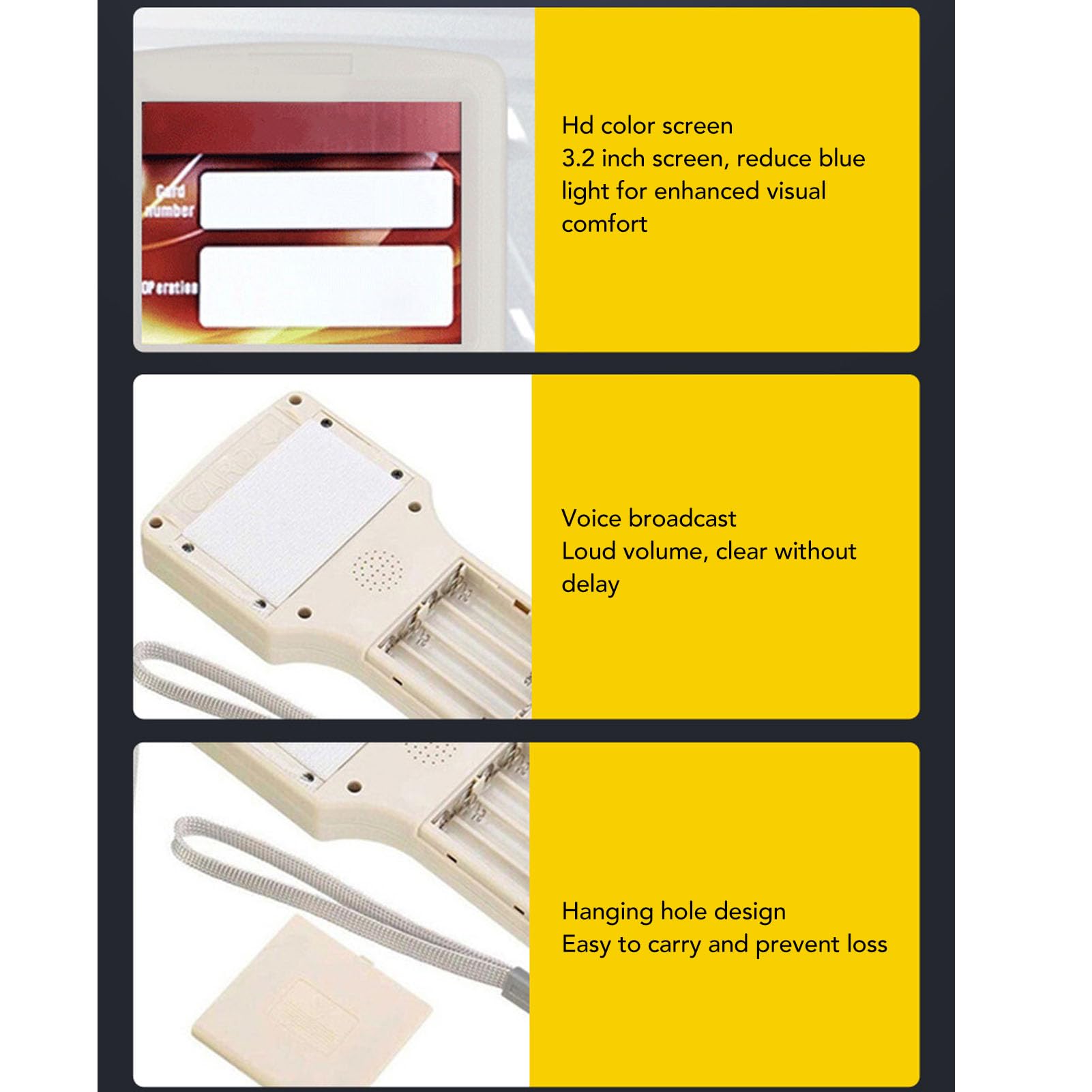 10-Frequenz-RFID-NFC-Kartenkopierer-Lesegerät für IC-ID-Karten, RFID-Lesegerät-Schreibgerät, NFC-Lesegerät, 125-kHz-13,56-MHz-RFID-Smartcard-Kopierer für die Zugangskontrolle
