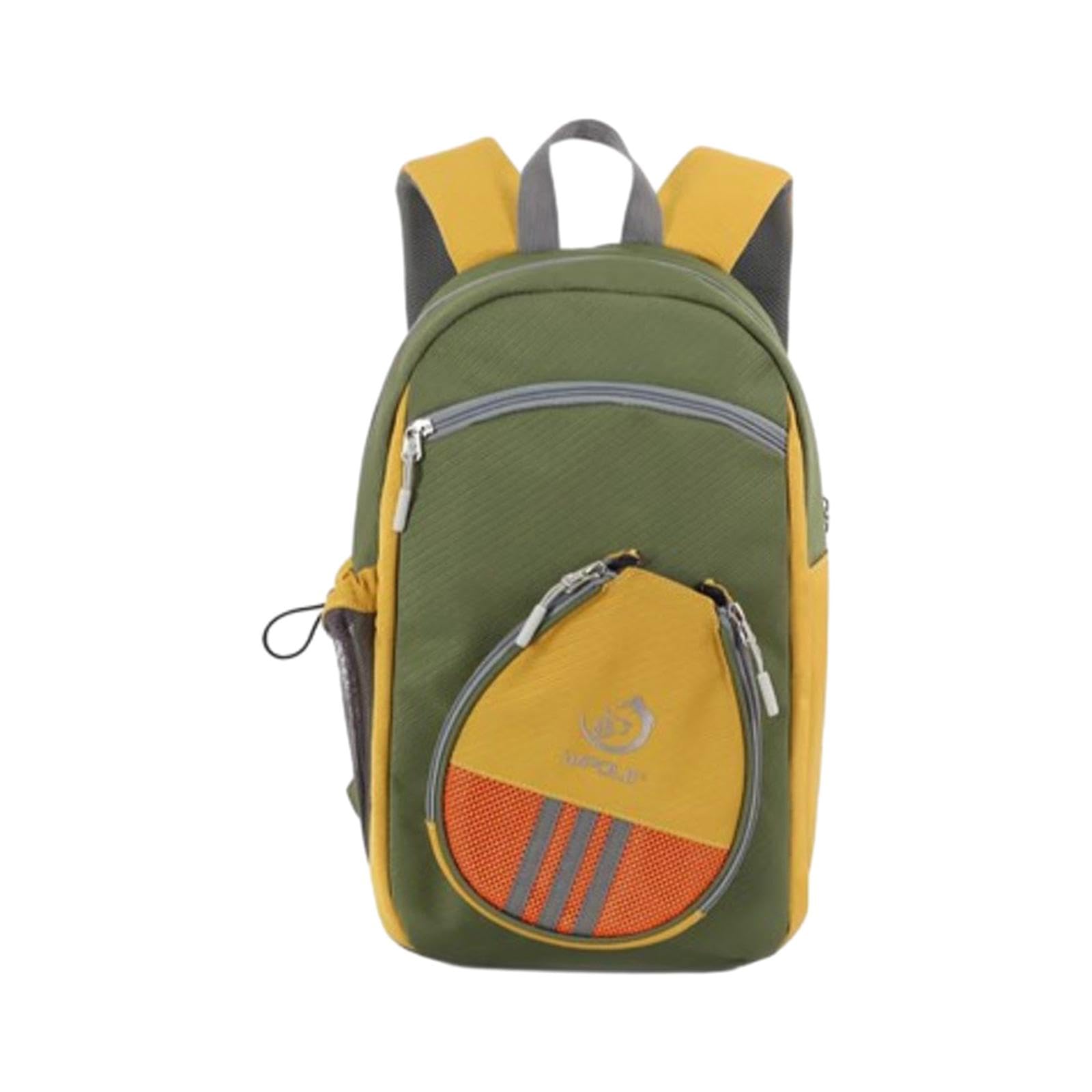 Borsa per racchette da ping pong con tracolla regolabile, zaino sportivo per adulti, nero, 26 x 17 x 40 cm