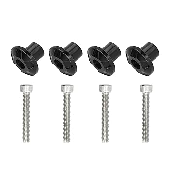 KTM Healthcare Slider Stand Screw, Durable and Sturdy Fork Protector Screw Long Lasting Quality Aluminium Alloy Material for Motorcycle Parts(Black)