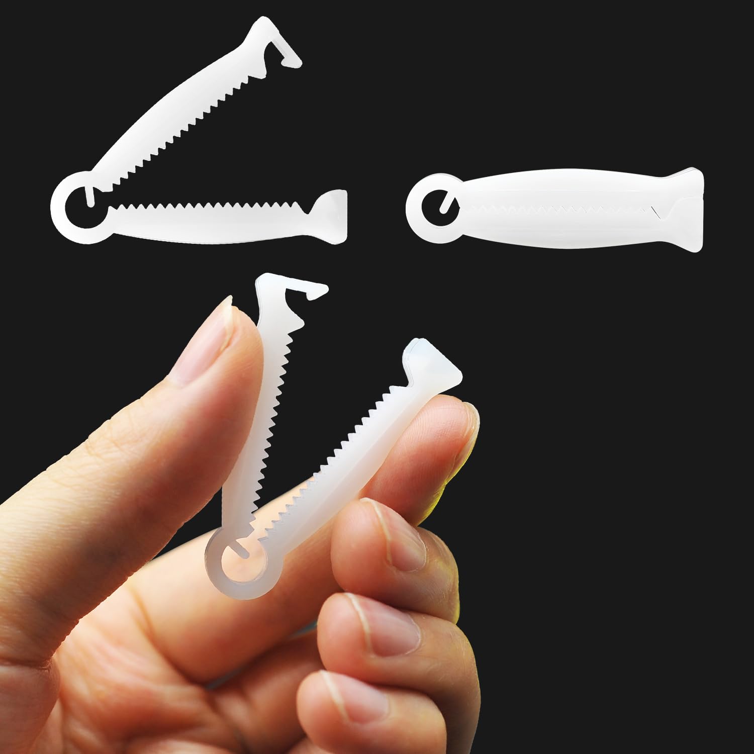 JJWNMLL Umbilical Cord Clip Disposable Plastic Pig Umbilical Navel Cord Clamp for Pet Animals Piglet Lamb Goat Puppy Kitten Farm Ranch Whelping Kit (White-24pcs) - Image 4