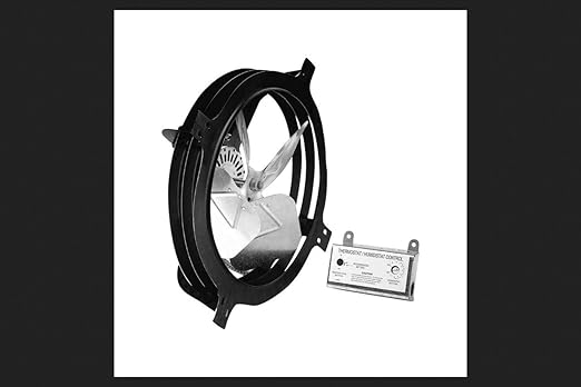 Air Vent 53320 Gable-Mounted Power Attic Ventilator, No Color