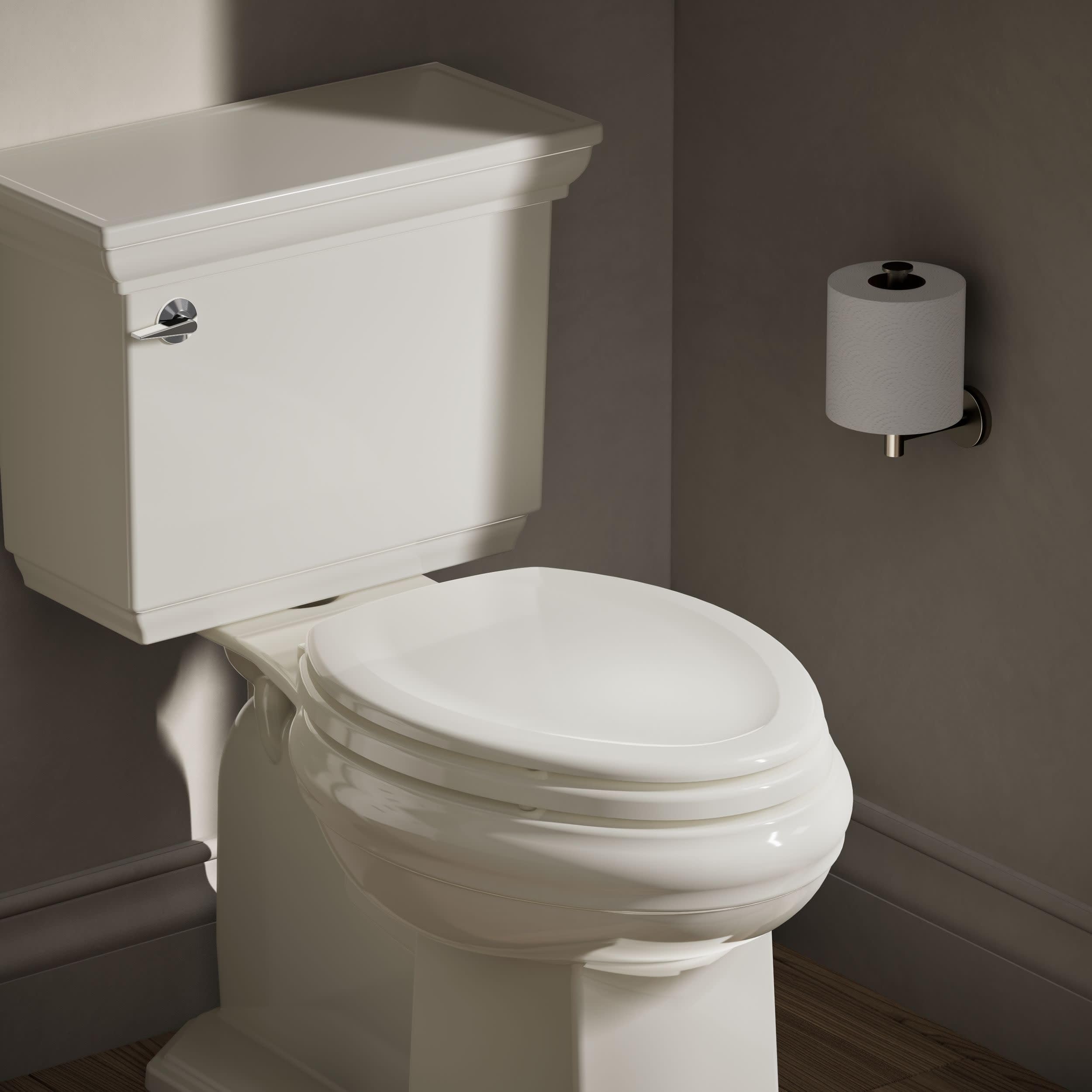 KOHLER Lunette WC allongée en bois moulé avec charnières en plastique de couleur assortie K-4647-96 Biscuit