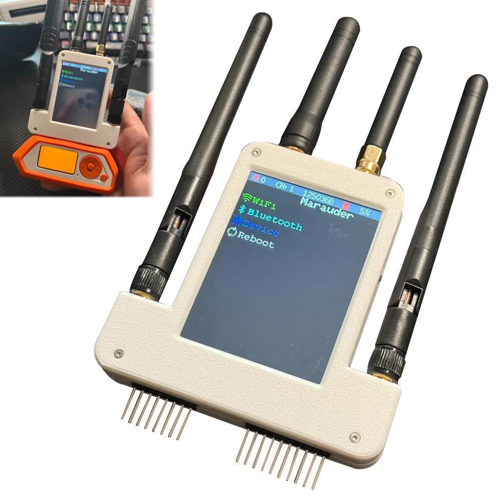 for Flipper Zero External Module with Screen WiFi+433 M+GPS Module External Antenna Device Module for Flipper Zero, 4 in 1 Expansion Board with 2.8-inch Scree-n for Signal/Data Analysis