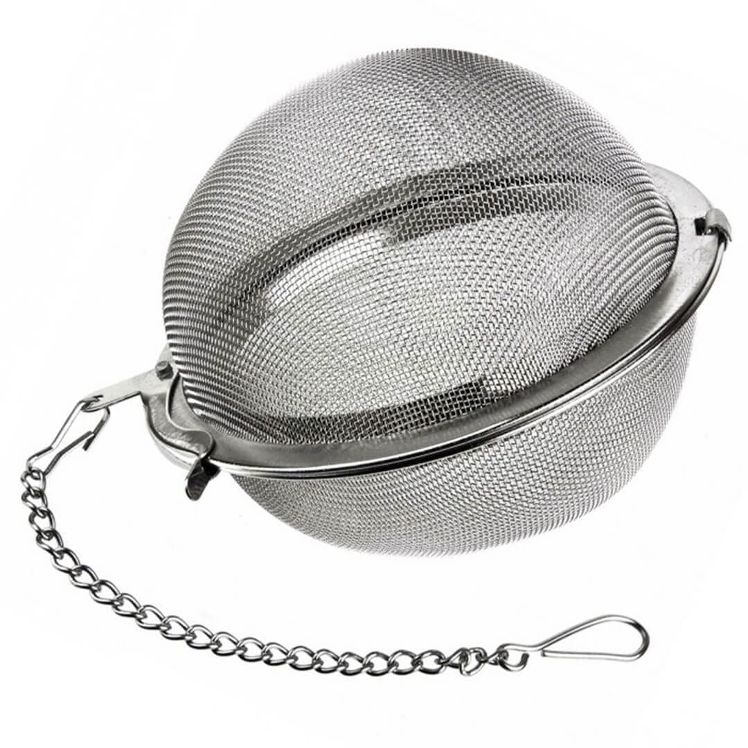 Durable Stainless Steel Fine Mesh Tea Ball Filter Perfect Size Suitable To Any Teapot Mugs Cups To Steep Green Black Herbal Oolong Loose Leaf Tea 5.5cm