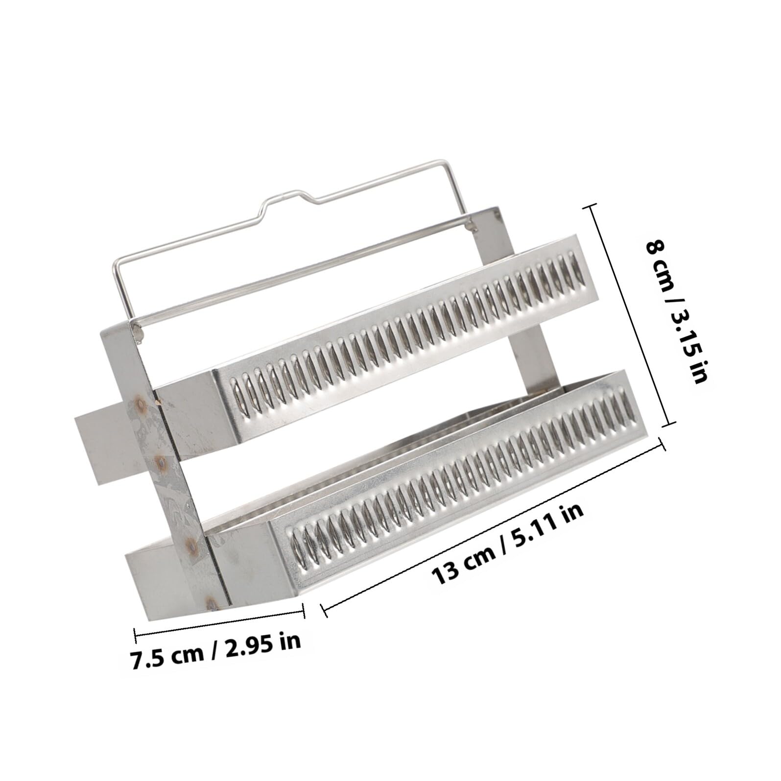 Gradilla para 60 Porta Platos de Vidrio de Acero Inoxidable Ligera y Práctica para Suministros de Laboratorio y Uso Profesional