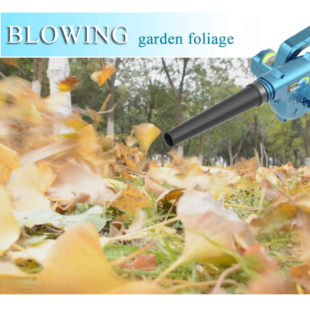 Soffiatore per Foglie e aspirapolvere, spazzatrice da Giardino a velocità variabile Senza Fili con Batteria e Caricatore, Batteria al Litio da 21 V, per Cortile/vialetto/Ponte/Veranda