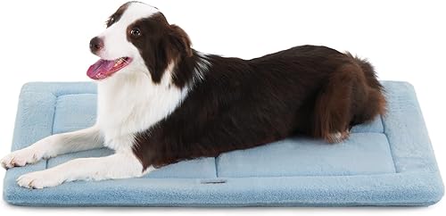 Miniatura 11 de Made4Pets Cojín Cama para Jaula de Perros Medianos y Grandes, Lavable y Reversible, Tapete Antideslizante para Perrera para un Sueño Acogedor, Cama