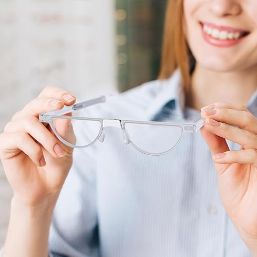 Miniatura 6 de minrims Gafas de lectura plegables + funda MagSafe para iPhone  Gafas de lectura plegables para hombres y mujeres  Lente transparente