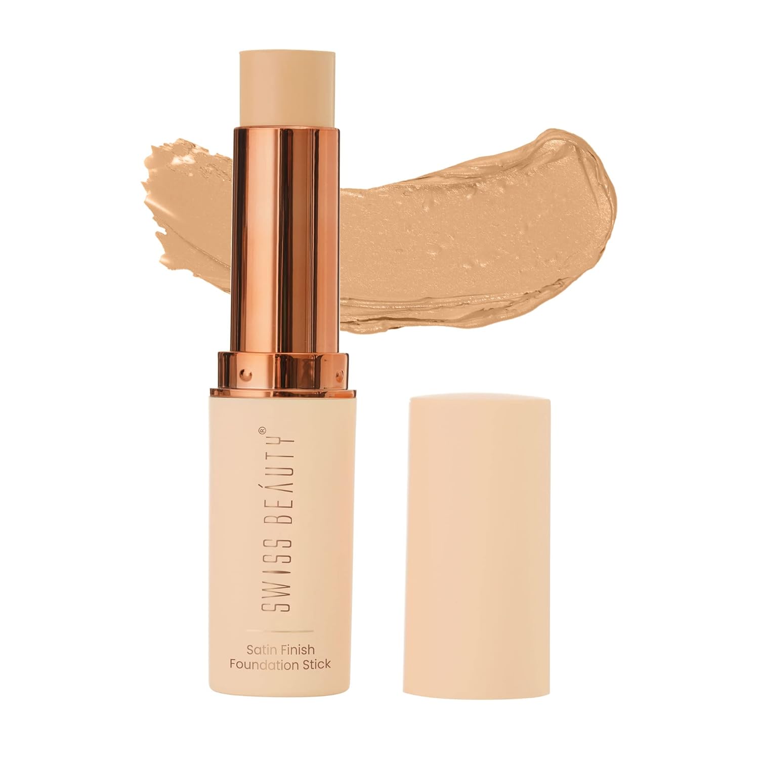 Swiss Beauty Satin Finish Panstick Foundation to Conceal & Cover, Buildable Coverage | Stick Foundation with Creamy Formula | For All Skin Types | Shade- Beige, 7gm Swiss Beauty Satin Finish Panstick Foundation to Conceal & Cover, Buildable Coverage | Stick Foundation with Creamy Formula | For All Skin Types | Shade- Beige, 7gm
