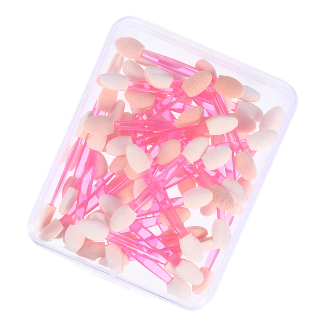 Baluue 50pcs Double-ended Latex Eye Shadow Sticks Makeup Applicator for Eyes Face Lips