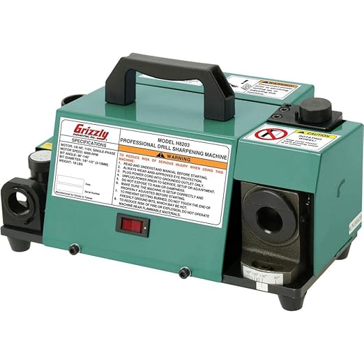 Grizzly Industrial H8203 Professional Drill Bit Sharpening Machine Power Tool Accessories