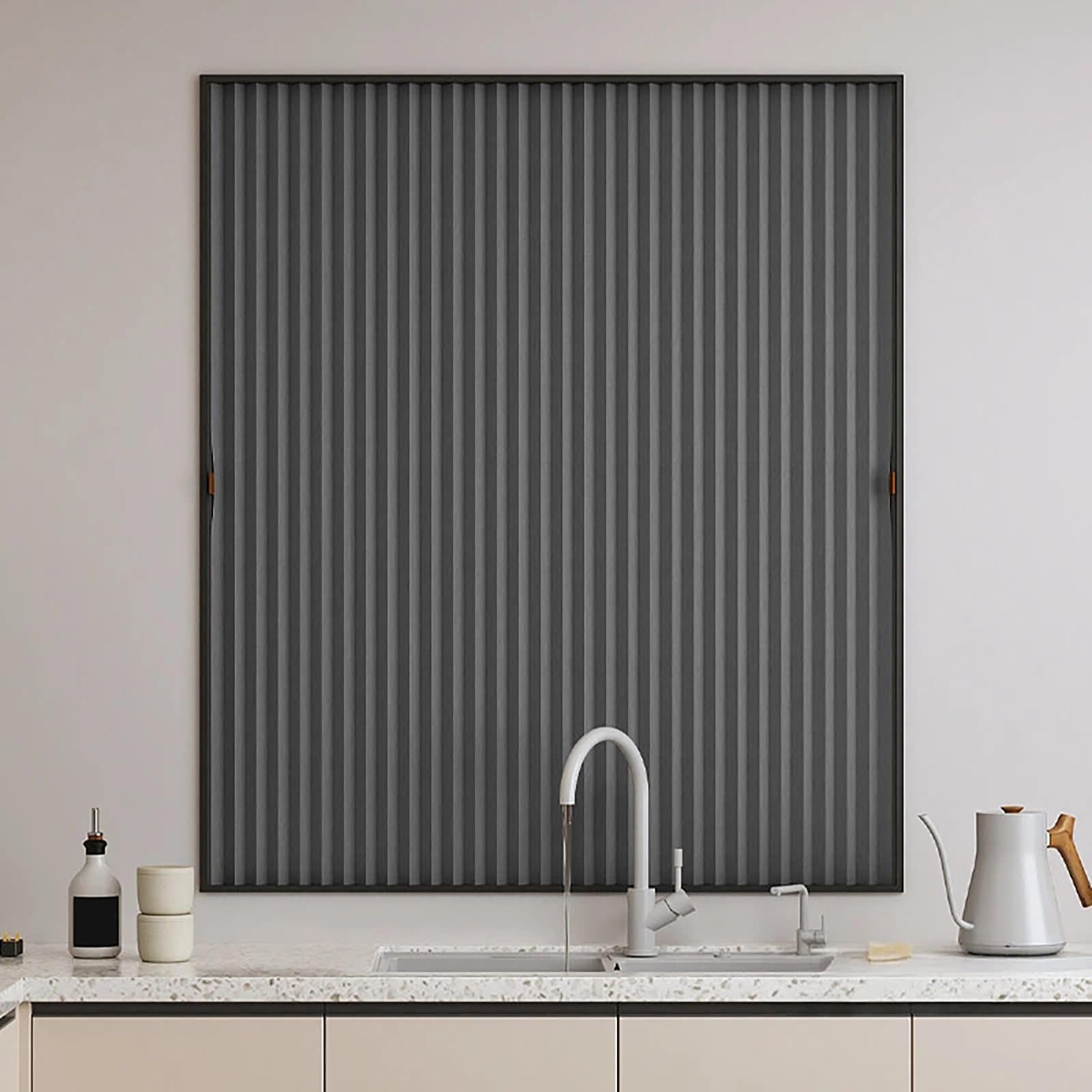 Rideau d'intimité magnétique pliable accordéon 50x150cm pour fenêtre et chambre