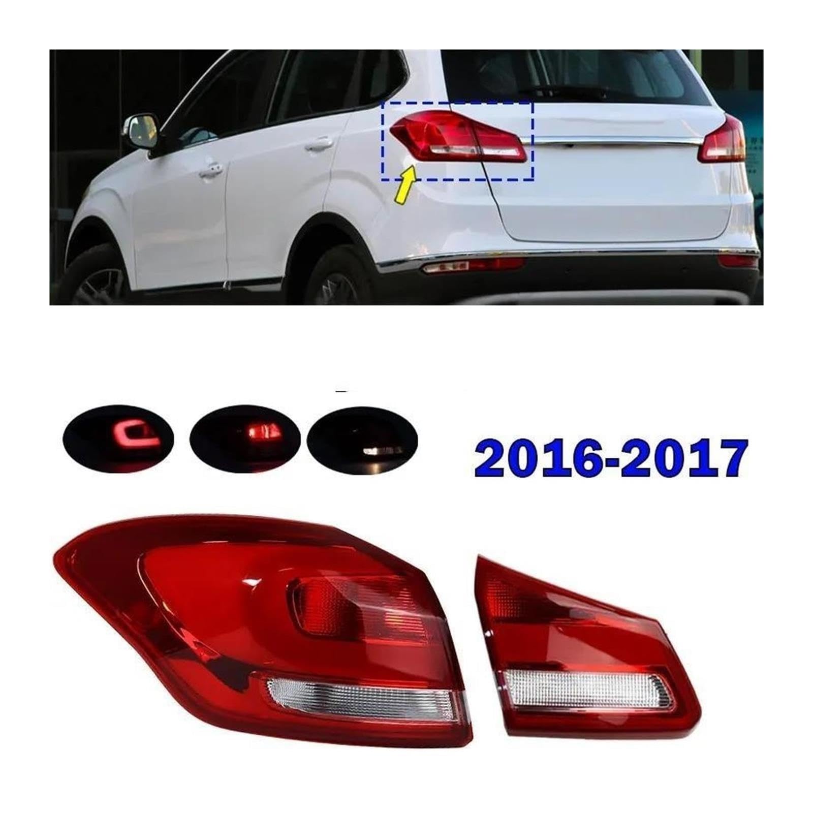 Luz Trasera Coche Para Chery Para TIGGO 5 2016 2017