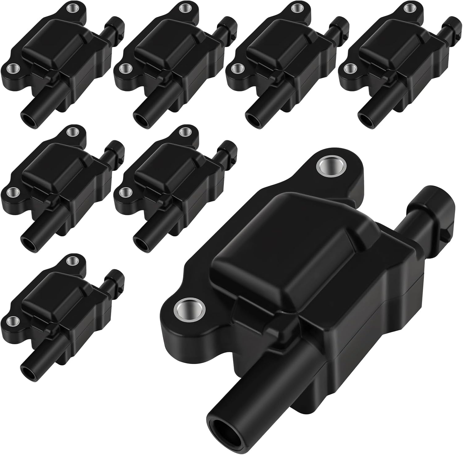SCITOO Ignition Coil suitable with for GMC Savana 3500 6.6L/6.0L/4.8 2008-2013 for Savana 2500 6.6L/6.0L/4.8L 2008-2015 for Cadillac Escalade ESV 6.2L 2007-2016,Pack of 8,UF413