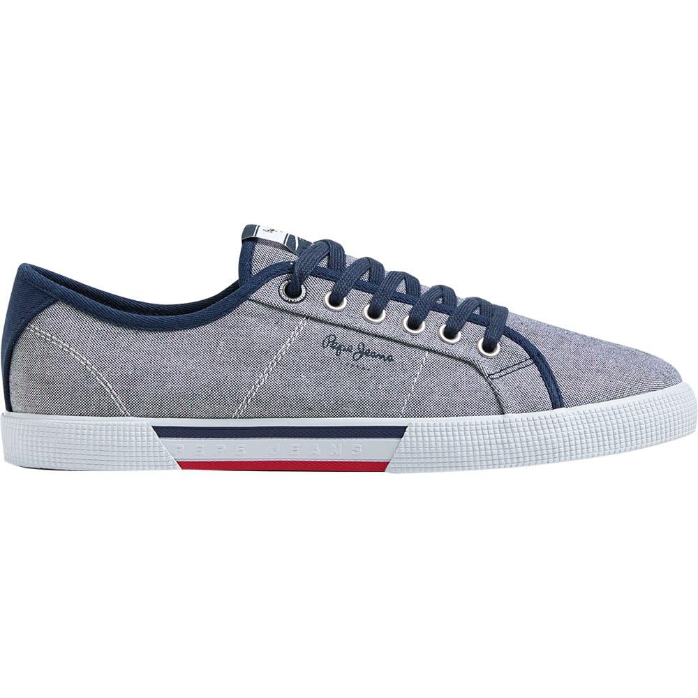 Pepe Jeans Men's Bleu Sneakers Brady Chambray