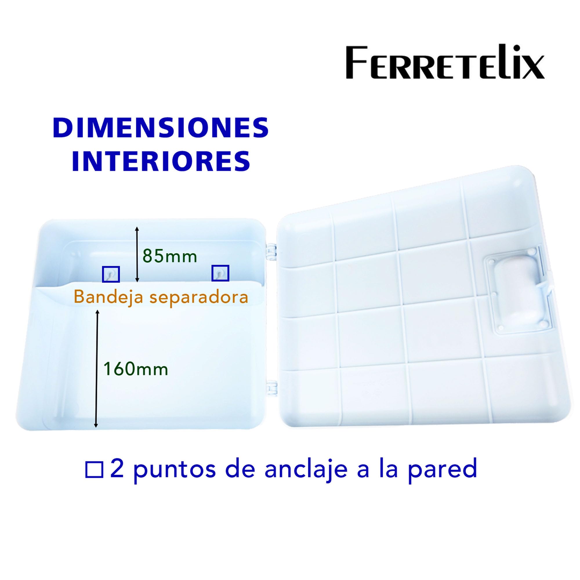 FERRETELIX® Botiquín de Primeros Auxilios Completo con Armario de Pared - Homologado – Kit de Emergencia con Material Sanitario – Hogar, Oficina, Empresa y Coche