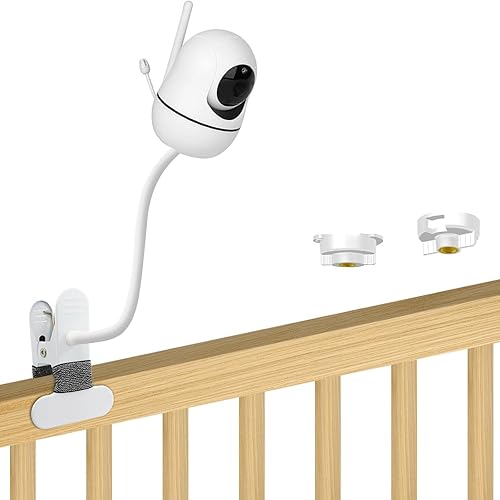 Soporte flexible de clip para monitor de bebé de 15.7 pulgadas para HelloBaby HB6550HB65HB40HB6339HB66HB6550Pro, ANMEATE SM935E, soporte de montaje