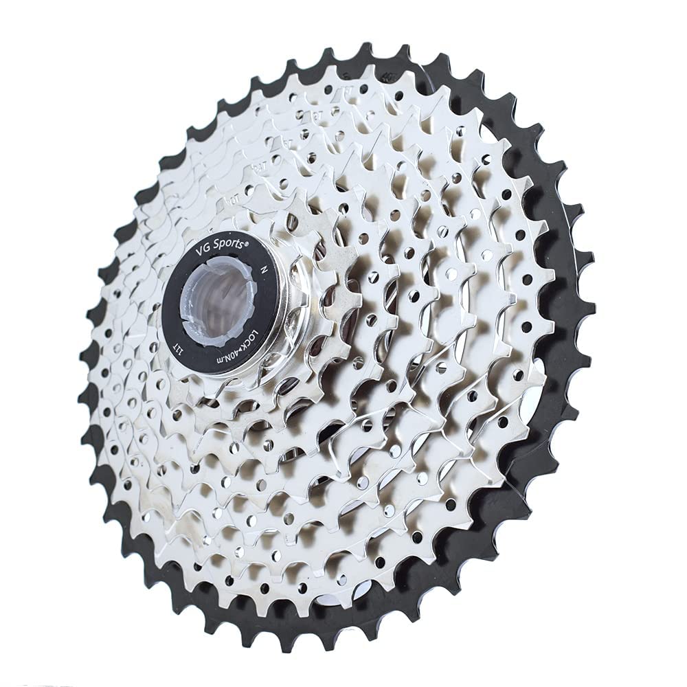 VG SPORTS8 Speed Cassette 11-25T/11-28T/11-32T/11-36T/11-40T/11-42T for Road Bike/MTB Cassette, Bike Cassette Compatible with Shimano/Sram