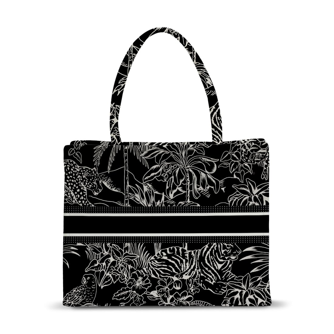 Crazyify Black Printed Box Bag - Multipurpose Handbag - Tote Bags for Shopping, Weekend Travel, College (15.5X6.5X11.5 Inches) (B0CCVGJC3S) Amazon Price History, Amazon Price Tracker