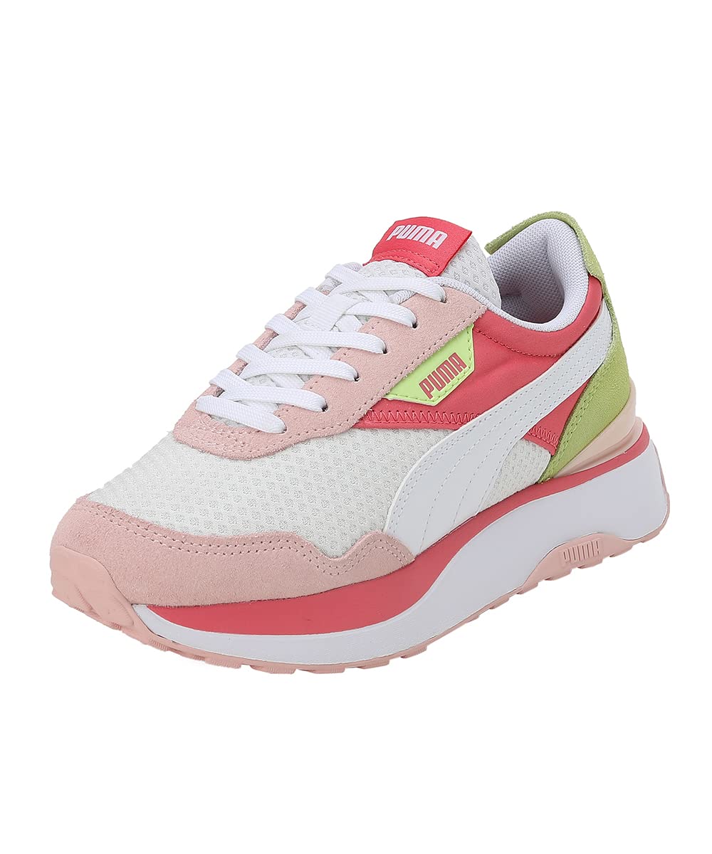 Puma Girls Cruise Rider Peony Junior White-Loveable-Lily Pad Sneaker - 4UK (38568910) (B0BRBHXRP1) Amazon Price History, Amazon Price Tracker