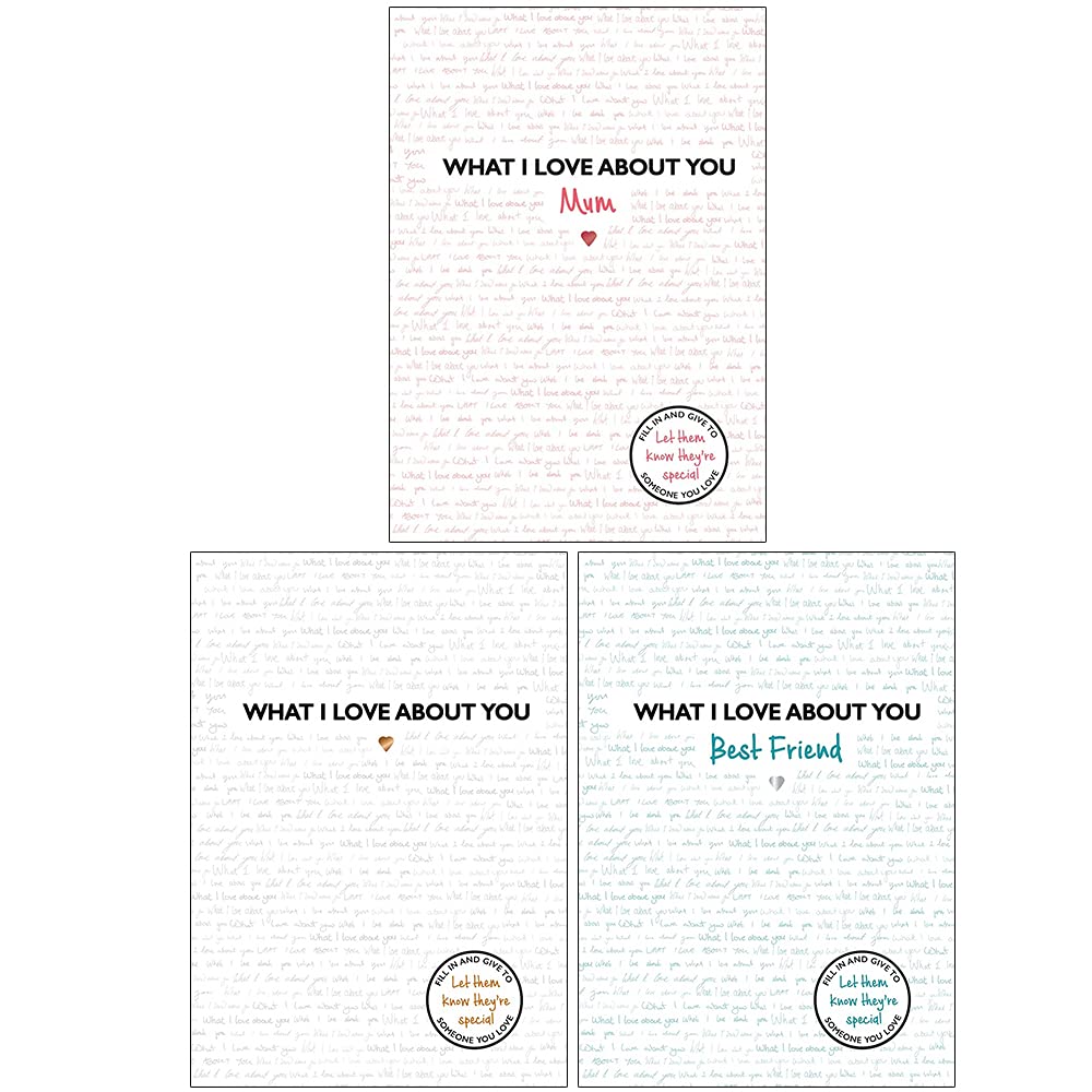 Studio Press ltd What I Love About You Collection 3 Books Set By Frankie Jones (What I Love About You, Mum, Best Friend)
