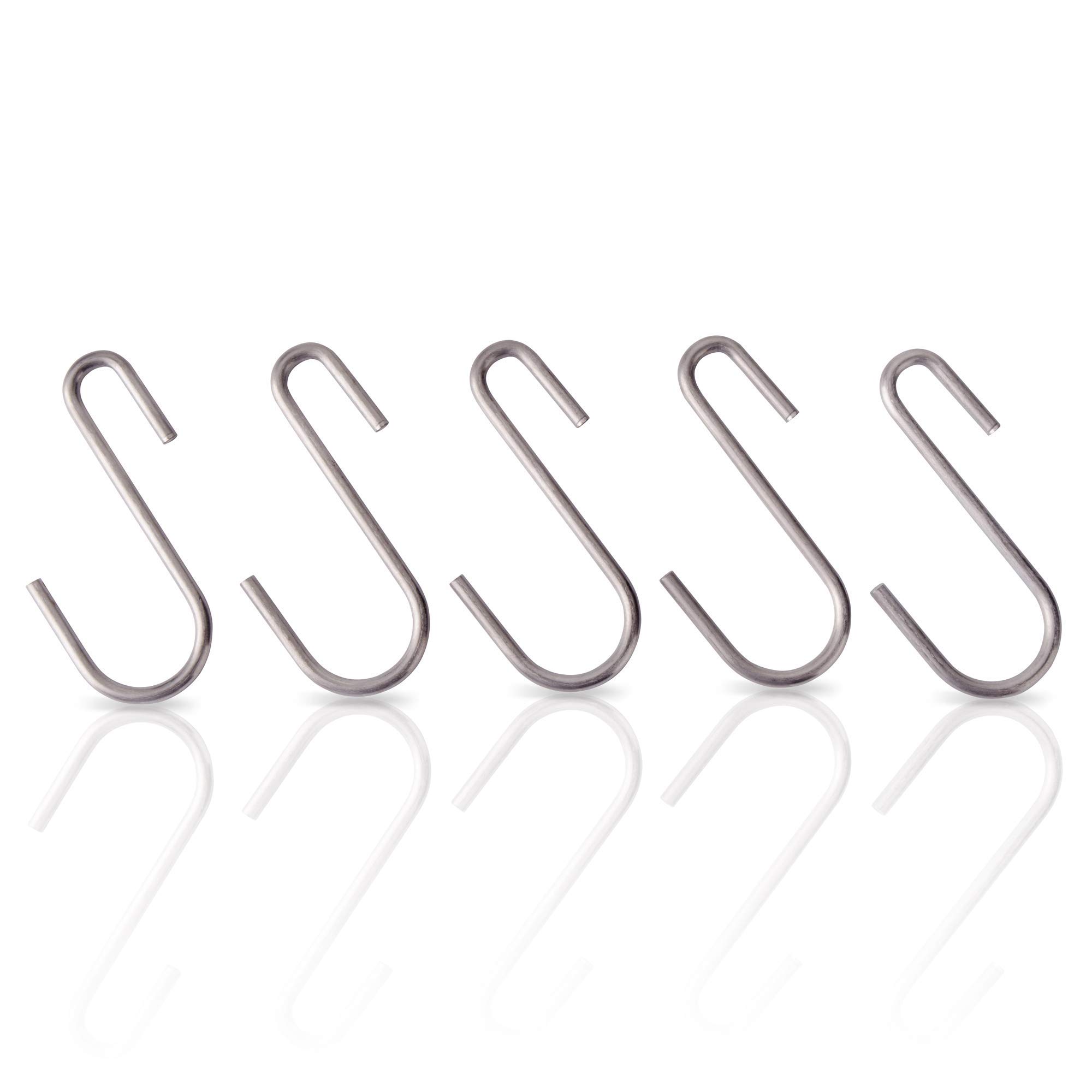 TycoLL iiLO Ardour Van 30 Pack S Hooks Heavy Duty S Shaped Stainless Steel Rack Organization Hanging Hooks Kitchen Bedroom Bathroom Closet Garage Storage Pots Pans Indoor Outdoor (30)