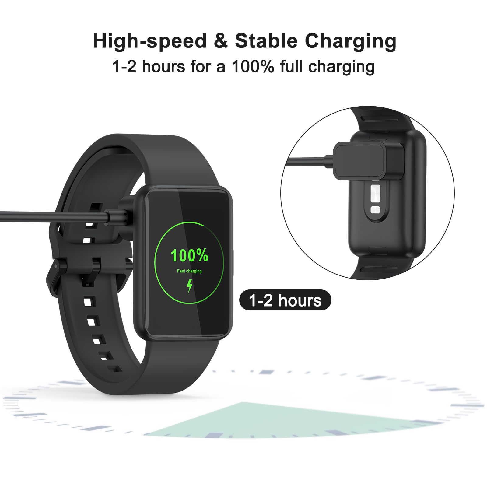 Charger for Samsung Galaxy Fit 3 SM-R390 Watch, Replacement USB Charging Cable for Samsung Galaxy Fit 3 SM-R390 Watch (USB C) — Amazon image 6